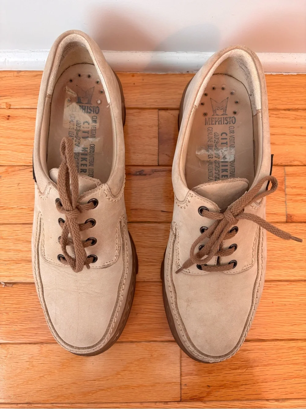 Mephisto City Hiker Nubuck Comfort Walking Oxfords US 7.5